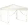 Zusammenklappbares Partyzelt mit cremefarbenen Seitenwänden 3x3 m von vidaXL, Zelte und Pavillons - Ref: Foro24-93529, Preis:...
