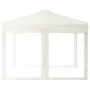Folding party tent with cream side walls 3x3 m by vidaXL, Tents and gazebos - Ref: Foro24-93529, Price: 105,98 €, Discount: %