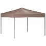 Carpa para fiestas plegable gris taupe 3x3 m