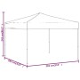 Carpa para fiestas plegable gris taupe 3x3 m