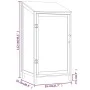 Garden shed solid fir wood 55x52x112 cm by vidaXL, Sheds - Ref: Foro24-152178, Price: 129,60 €, Discount: %