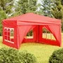 Faltbares Partyzelt mit Seitenwänden rot 3x3 m von vidaXL, Zelte und Pavillons - Ref: Foro24-93527, Preis: 161,37 €, Rabatt: %