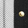 Mosquiteras para puerta bloque magnético 2 uds negro 200x80 cm