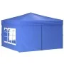 Folding party tent with blue side walls 3x3 m by vidaXL, Tents and gazebos - Ref: Foro24-93521, Price: 140,72 €, Discount: %
