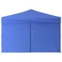 Folding party tent with blue side walls 3x3 m by vidaXL, Tents and gazebos - Ref: Foro24-93521, Price: 140,72 €, Discount: %