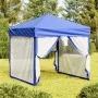 Folding party tent with side walls blue 2x2 m by vidaXL, Tents and gazebos - Ref: Foro24-93507, Price: 104,99 €, Discount: %