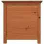 Baúl para cojines madera de abeto maciza marrón 50x50x56 cm de vidaXL, Cajas de almacenaje para exteriores - Ref: Foro24-1521...