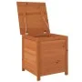 Chest for cushions solid brown fir wood 50x50x56 cm by vidaXL, Outdoor storage boxes - Ref: Foro24-152165, Price: 98,14 €, Di...