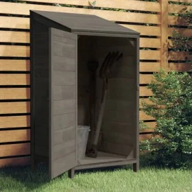 Garden shed solid anthracite fir wood 55x52x112 cm by vidaXL, Sheds - Ref: Foro24-152180, Price: 118,94 €, Discount: %