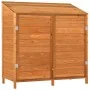 Cobertizo de jardín madera de abeto maciza marrón 102x52x112 cm de vidaXL, Cobertizos - Ref: Foro24-152185, Precio: 199,66 €,...