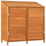 Cobertizo de jardín madera de abeto maciza marrón 102x52x112 cm de vidaXL, Cobertizos - Ref: Foro24-152185, Precio: 174,46 €,...