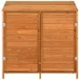 Cobertizo de jardín madera de abeto maciza marrón 102x52x112 cm de vidaXL, Cobertizos - Ref: Foro24-152185, Precio: 199,66 €,...