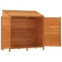 Cobertizo de jardín madera de abeto maciza marrón 102x52x112 cm de vidaXL, Cobertizos - Ref: Foro24-152185, Precio: 199,66 €,...