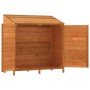 Cobertizo de jardín madera de abeto maciza marrón 102x52x112 cm de vidaXL, Cobertizos - Ref: Foro24-152185, Precio: 174,46 €,...