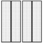 Mosquiteras para puerta bloque magnético 2 uds negro 220x110 cm en Mosquiteras para ventanas | Comprar online en Foro24