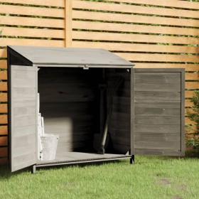 Gartenhaus aus massivem anthrazitfarbenem Tannenholz 102x52x112 cm von vidaXL, Schuppen - Ref: Foro24-152184, Preis: 202,84 €...