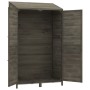 Gartenhaus aus massivem anthrazitfarbenem Tannenholz, 102 x 52 x 174,5 cm von vidaXL, Schuppen - Ref: Foro24-152192, Preis: 3...