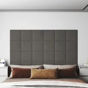Wall panels 12 pcs dark gray velvet 30x30 cm 1.08 m² by vidaXL, Wall covering - Ref: Foro24-343808, Price: 36,84 €, Discount: %