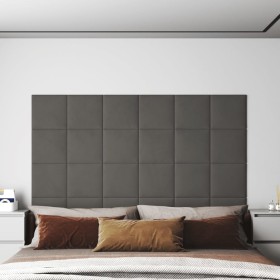 Wandpaneele 12 Stück dunkelgrauer Samt 30x30 cm 1,08 m² von vidaXL, Wandverkleidung - Ref: Foro24-343808, Preis: 34,53 €, Rab...