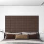 Wandpaneele 12 Stück braunes Kunstleder 30x15 cm 0,54 m² von vidaXL, Wandverkleidung - Ref: Foro24-343777, Preis: 24,31 €, Ra...