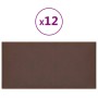 Wandpaneele 12 Stück braunes Kunstleder 30x15 cm 0,54 m² von vidaXL, Wandverkleidung - Ref: Foro24-343777, Preis: 24,62 €, Ra...