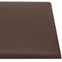 Wall panels 12 pcs brown synthetic leather 30x15 cm 0.54 m² by vidaXL, Wall covering - Ref: Foro24-343777, Price: 24,31 €, Di...