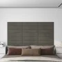 Wandpaneele 12 Stück dunkelgrauer Samt 60x15 cm 1,08 m² von vidaXL, Wandverkleidung - Ref: Foro24-343836, Preis: 49,84 €, Rab...