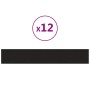 Wall panels 12 pcs black velvet 90x15 cm 1.62 m² by vidaXL, Wall covering - Ref: Foro24-343896, Price: 54,81 €, Discount: %