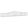 Cestas de gaviones 6 uds forma de arco hierro 400x50x40/60 cm