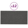 12 Wandpaneele aus dunkelgrauem Stoff 30x15 cm, 0,54 m². von vidaXL, Wandverkleidung - Ref: Foro24-343762, Preis: 33,03 €, Ra...
