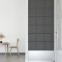 Wall panels 12 pcs gray synthetic leather 30x30 cm 1.08 m² by vidaXL, Wall covering - Ref: Foro24-343802, Price: 40,40 €, Dis...