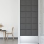 Wandpaneele 12 Stück graues Kunstleder 30x30 cm 1,08 m² von vidaXL, Wandverkleidung - Ref: Foro24-343802, Preis: 42,56 €, Rab...