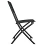 Folding garden chairs 2 units steel and black textilene by vidaXL, Garden chairs - Ref: Foro24-318766, Price: 66,91 €, Discou...