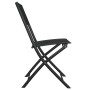 Klappbare Gartenstühle 2 Stück Stahl und Textilene schwarz von vidaXL, Gartenstühle - Ref: Foro24-318766, Preis: 68,20 €, Rab...