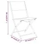 Folding garden chairs 2 units steel and black textilene by vidaXL, Garden chairs - Ref: Foro24-318766, Price: 66,91 €, Discou...