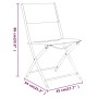 Klappbare Gartenstühle 2 Stück Stahl und Textilene schwarz von vidaXL, Gartenstühle - Ref: Foro24-318766, Preis: 68,20 €, Rab...