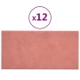 Wandpaneele 12 Stück in Rosa aus Samt 60x30 cm 2,16 m² von vidaXL, Wandverkleidung - Ref: Foro24-343866, Preis: 61,60 €, Raba...