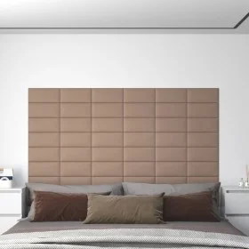 Wandpaneele 12 Stück Cappuccino PE-Leder 30x15 cm 0,54 m² von vidaXL, Wandverkleidung - Ref: Foro24-343775, Preis: 33,75 €, R...