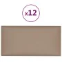 Wall panels 12 pcs cappuccino PE leather 30x15 cm 0.54 m² by vidaXL, Wall covering - Ref: Foro24-343775, Price: 33,59 €, Disc...