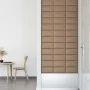 Wall panels 12 pcs cappuccino PE leather 30x15 cm 0.54 m² by vidaXL, Wall covering - Ref: Foro24-343775, Price: 33,59 €, Disc...
