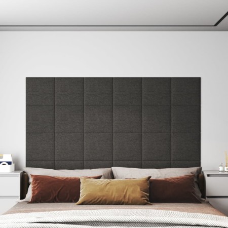 Wandpaneele 12 Stück dunkelgrauer Stoff 30x30 cm 1,08 m² von vidaXL, Wandverkleidung - Ref: Foro24-343790, Preis: 40,27 €, Ra...