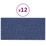 Wandpaneele 12 Stück blauer Stoff 30x15 cm 0,54 m² von vidaXL, Wandverkleidung - Ref: Foro24-343770, Preis: 24,76 €, Rabatt: %