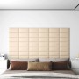 Wandpaneele 12 Stück Stoff in Cremefarbe 30x15 cm 0,54 m² von vidaXL, Wandverkleidung - Ref: Foro24-343760, Preis: 29,54 €, R...