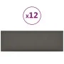 Wandpaneele 12 Stück Kunstleder Grau 90x30 cm 3,24 m² von vidaXL, Wandverkleidung - Ref: Foro24-343914, Preis: 79,16 €, Rabat...