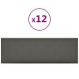 Wandpaneele 12 Stück Kunstleder Grau 90x30 cm 3,24 m² von vidaXL, Wandverkleidung - Ref: Foro24-343914, Preis: 79,91 €, Rabat...