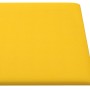 Paneles de pared 12 uds terciopelo amarillo 60x30 cm 2,16 m²