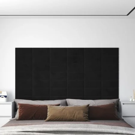 Wandpaneele 12 Stück schwarzer Samt 30x15 cm 0,54 m² von vidaXL, Wandverkleidung - Ref: Foro24-343784, Preis: 30,73 €, Rabatt: %