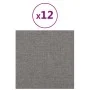 Wandpaneele 12 Stück hellgrauer Stoff 30x30 cm 1,08 m² von vidaXL, Wandverkleidung - Ref: Foro24-343789, Preis: 45,05 €, Raba...