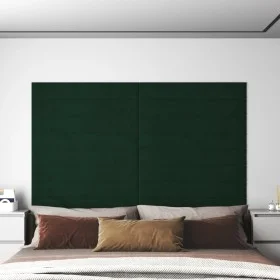 Wandpaneele 12 Stück dunkelgrünes Samt 90x15 cm 1,62m² von vidaXL, Wandverkleidung - Ref: Foro24-343893, Preis: 59,18 €, Raba...