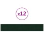Paneles de pared 12 uds terciopelo verde oscuro 90x15 cm 1,62m² by vidaXL, Wall covering - Ref: Foro24-343893, Price: 55,10 €...